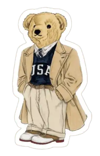 Ralph Lauren Bear Sticker