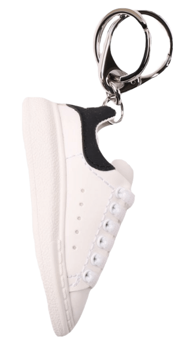 Alexander McQueen White Oversized Sneakers Keyring