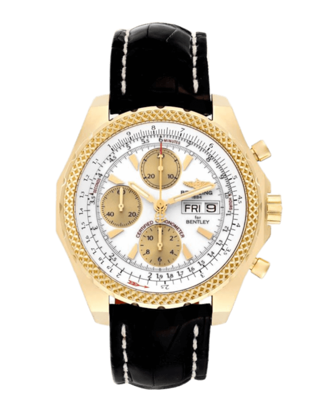 Breitling Bentley Motors GT White Dial - 45mm, Yellow Gold