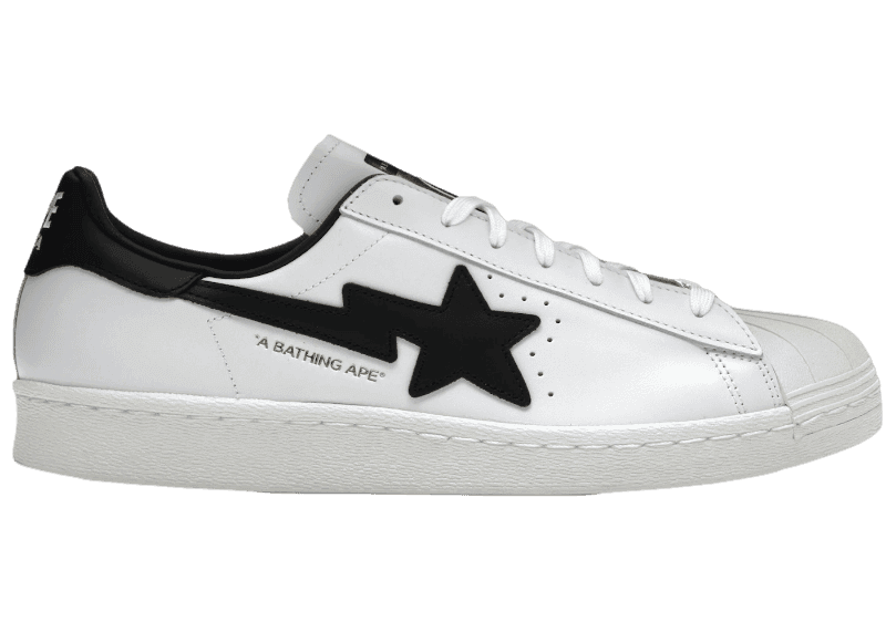 adidas Superstar 80s - Bape White Black