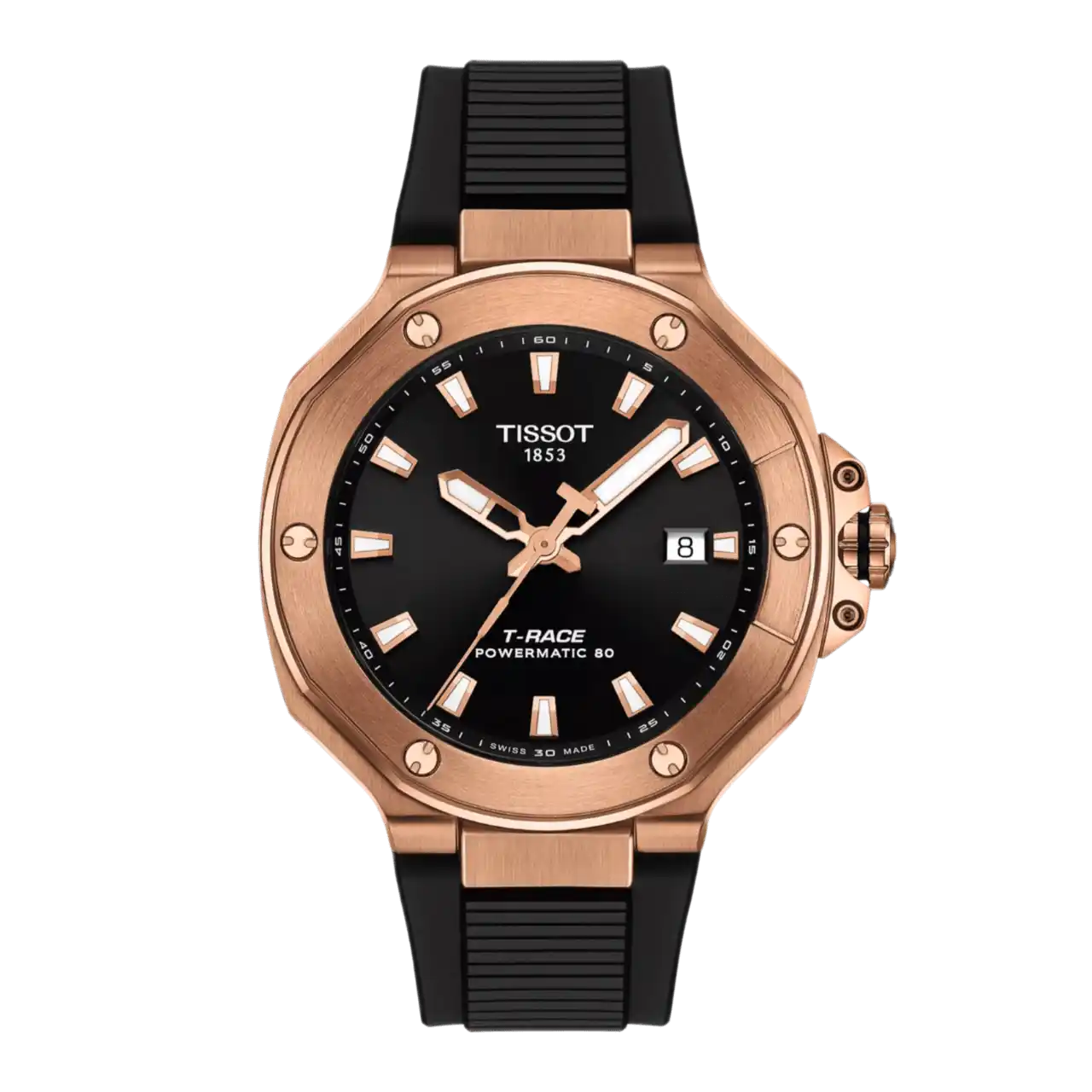 Tissot T-Race Powermatic 80 - 41mm, Steel and Rose Gold coating