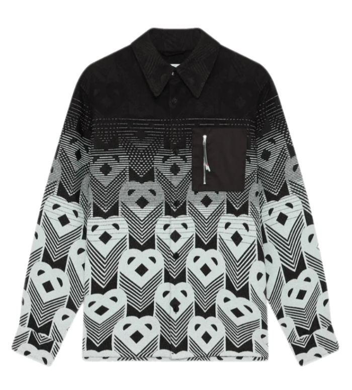 Casablanca Gradient Monogram Shacket - Black
