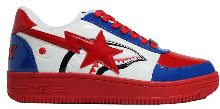 A Bathing Ape Bape Sta Low - London Store Shark Blue Sole