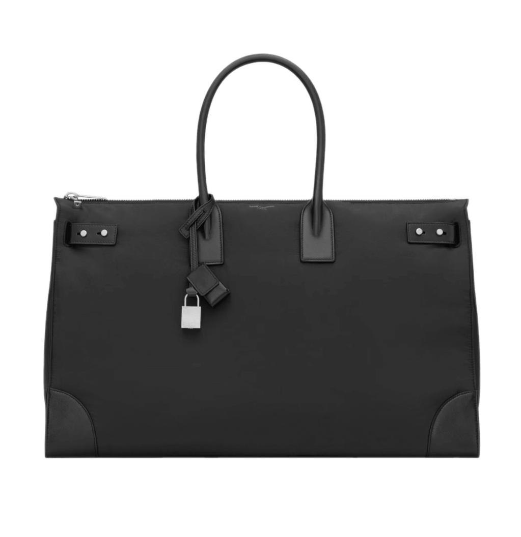 Saint Laurent Sac de Jour 48h Duffel in Nylon and Leather