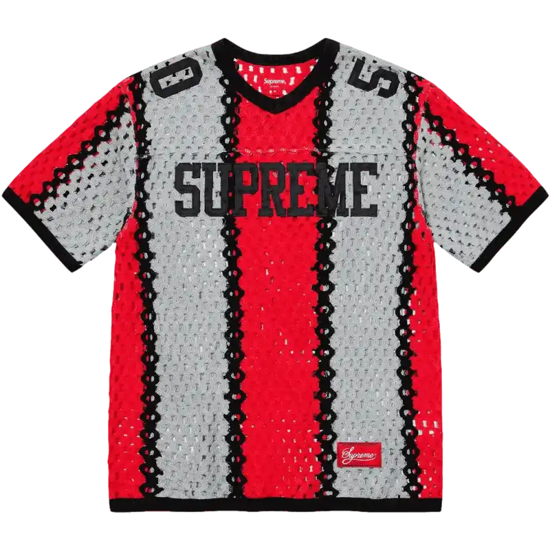 Supreme Crochet Football Jersey - Black