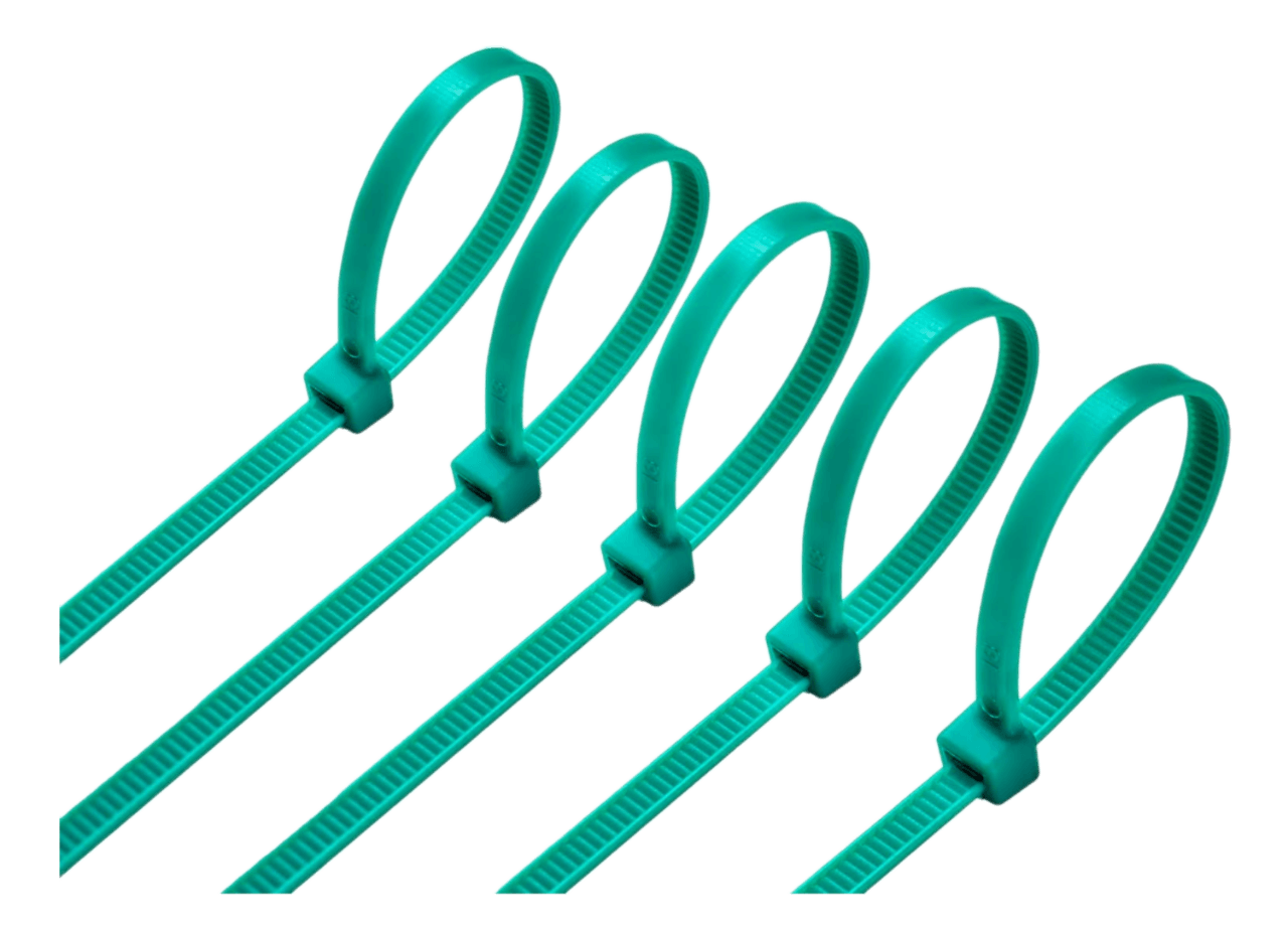 Cable Ties Green 200 x 3.6 mm x100
