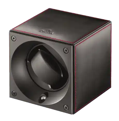 Omega Fine Leather Watch Winder Box - Black