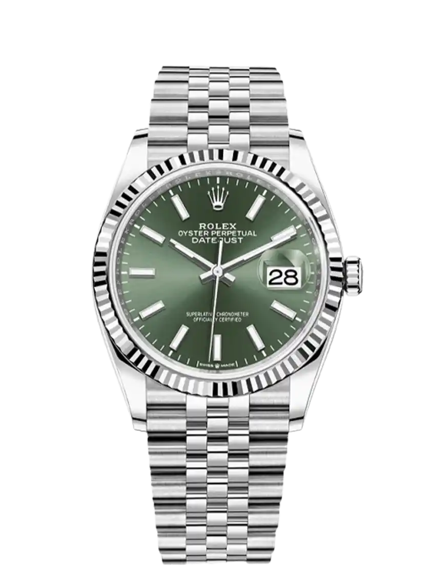 Rolex Datejust Mint Green Dial - 36mm, Steel and White Gold (2023)