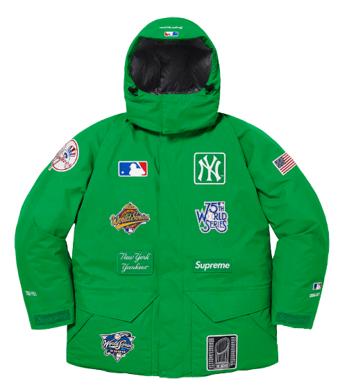 Supreme New York Yankees GORE-TEX 700-Fill Down Jacket - Green