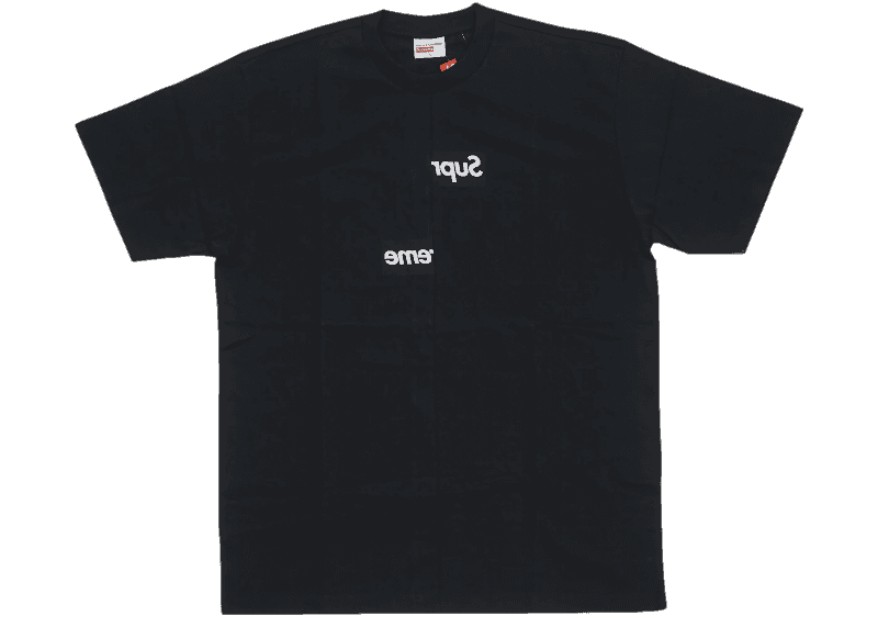 Supreme Comme des Garcons SHIRT Split Box Logo Tee - Black