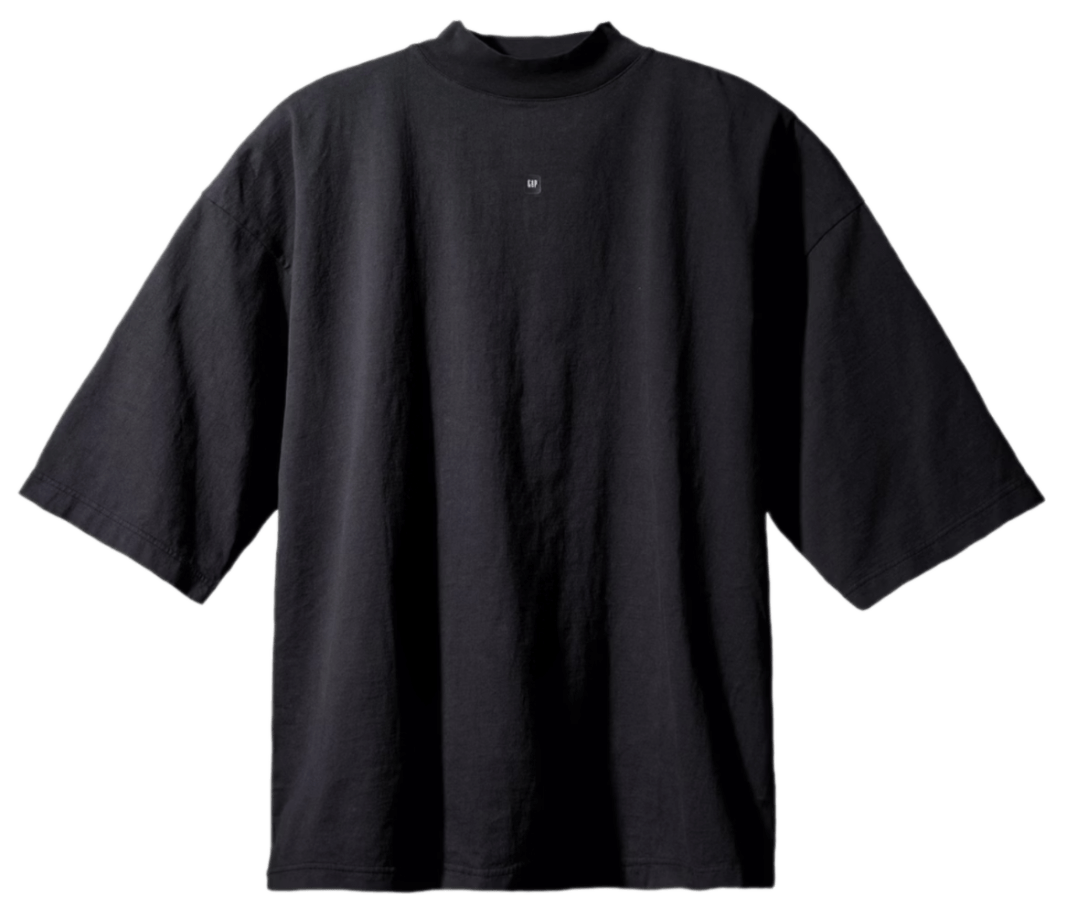 Yeezy Gap Logo 3/4 Sleeve Tee - Black