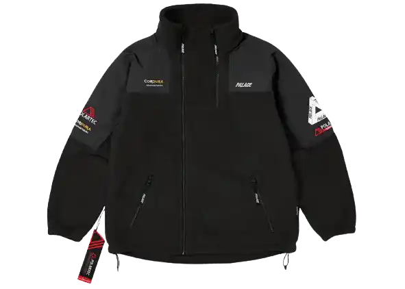 Palace Polartec Double Zip Funnel - Black