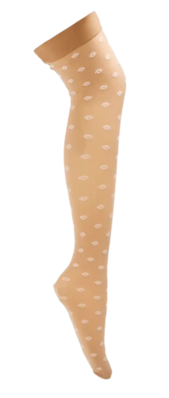 Casablanca Monogram Pattern Tights - Neutral