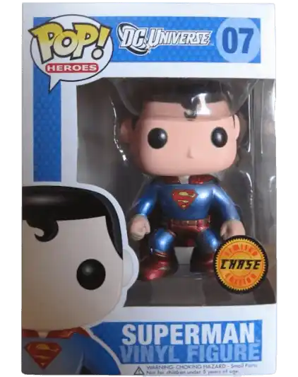 Funko Pop! DC Universe Superman (Chase) (Metallic) Figure 07