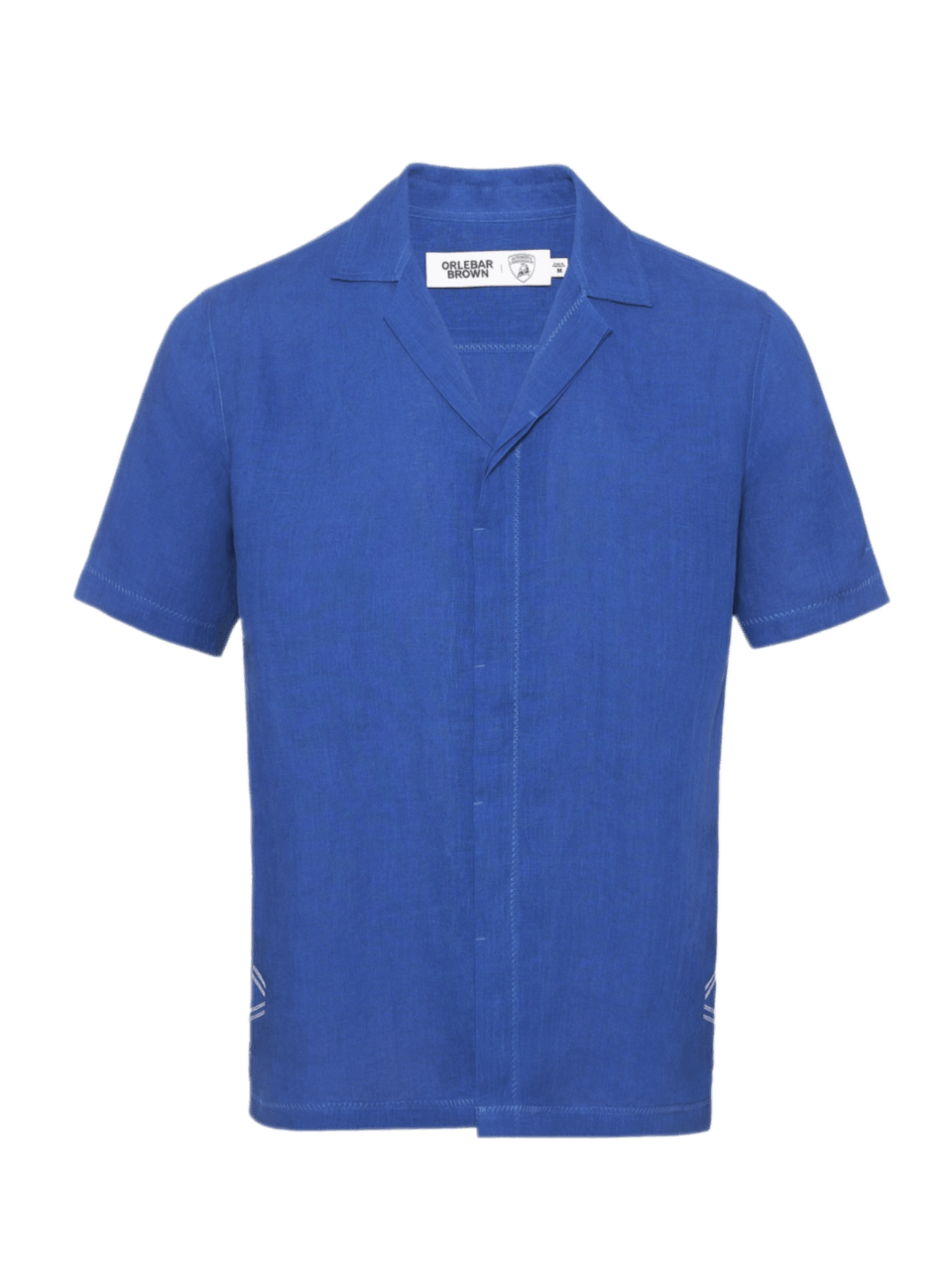 Relaxed Fit Capri Collar Linen Shirt Orlebar Brown X Automobili Lamborghini