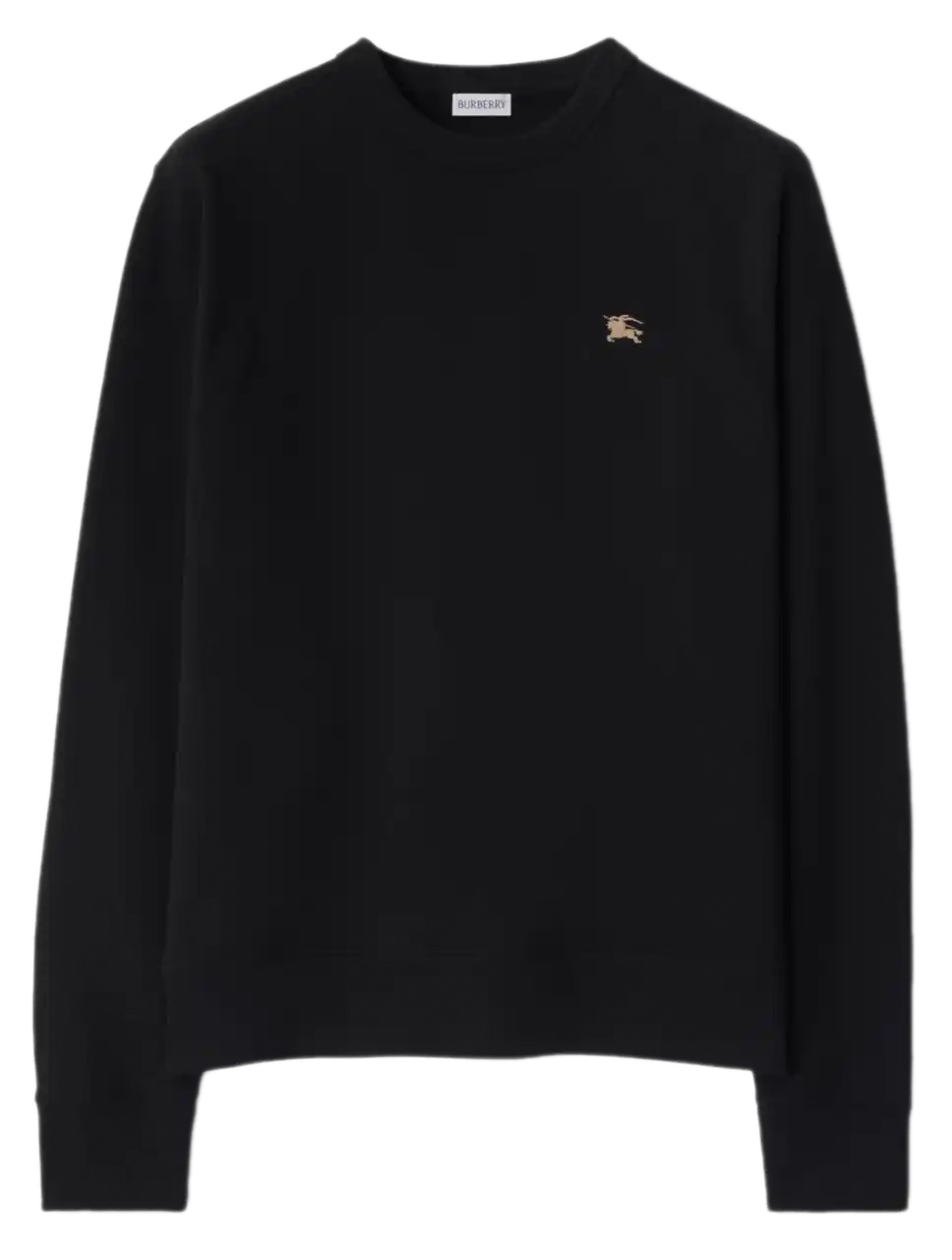 Burberry Knight Stamp Cotton Sweatshirt - Black