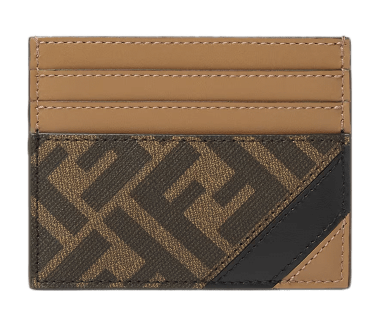 Fendi Timeless Card Holder - Brown