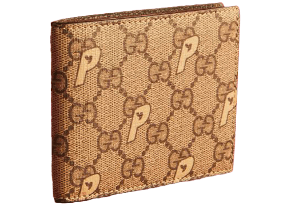 Palace x Gucci GG-P Bi-Fold Wallet - Beige