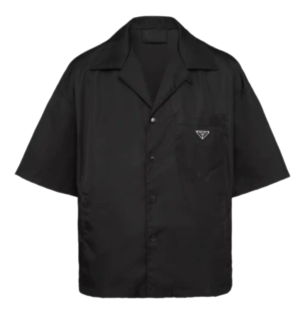 Prada Re-Nylon Short-sleeved Shirt - Black