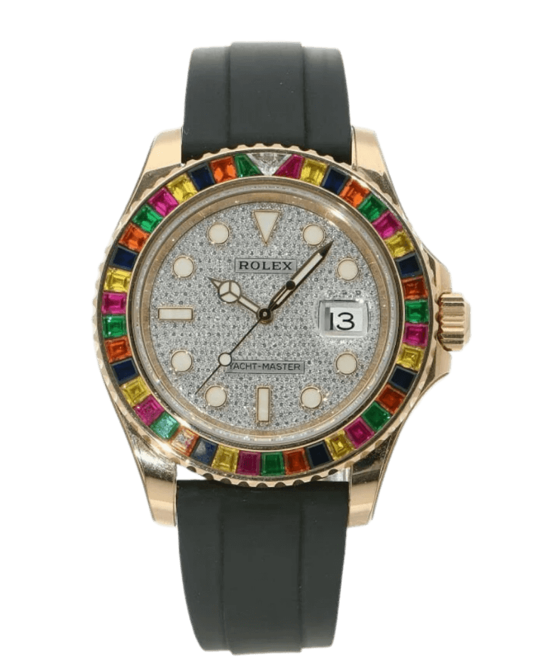 Rolex Yacht-Master Diamond Paved Dial - 40mm, Rose Gold (2021)