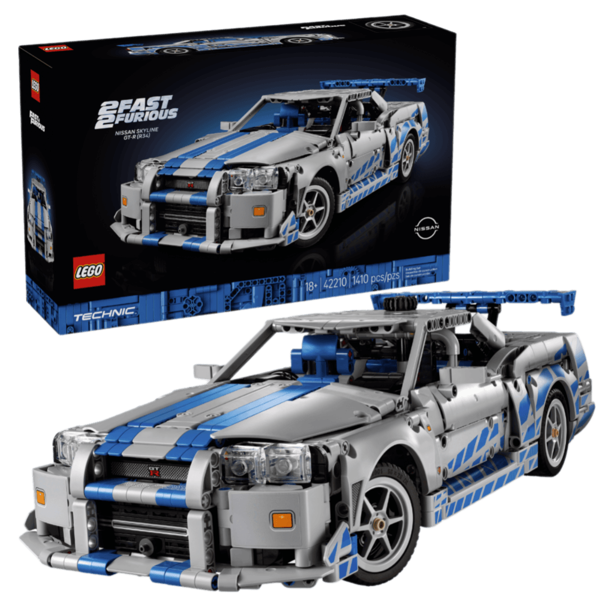 LEGO 2 Fast 2 Furious Nissan Skyline GT-R (R34) Car #42210