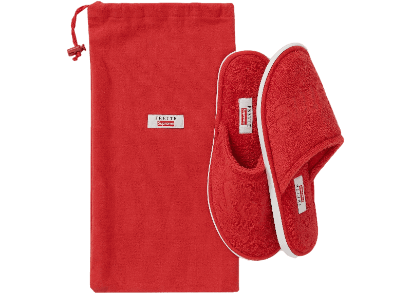 Supreme Frette Slippers - Red