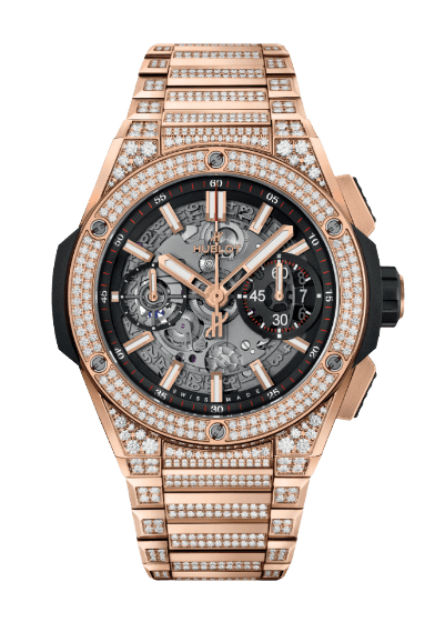 Hublot Big Bang Integrated King Gold Pavé - 42mm, 18k Gold, Diamonds