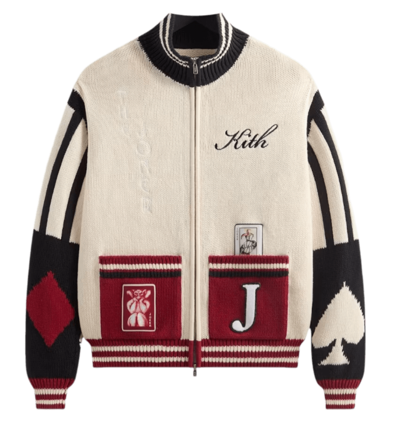 Kith x Batman Joker Wyona Full Zip Sweater - Sandrift