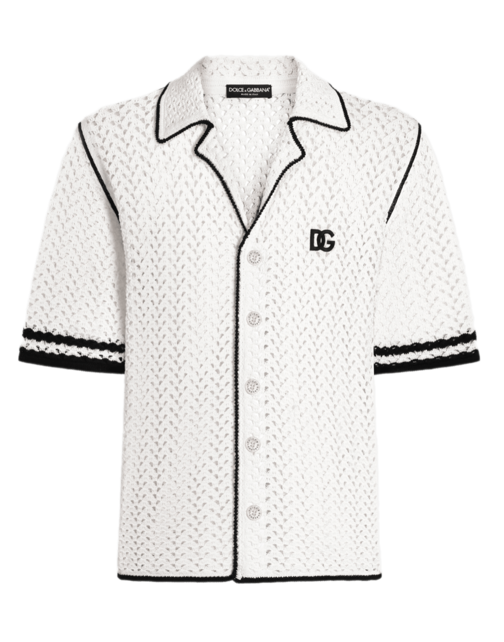 Dolce and Gabbana Camicia Crochet Effetto Uncinetto - Multi-coloured