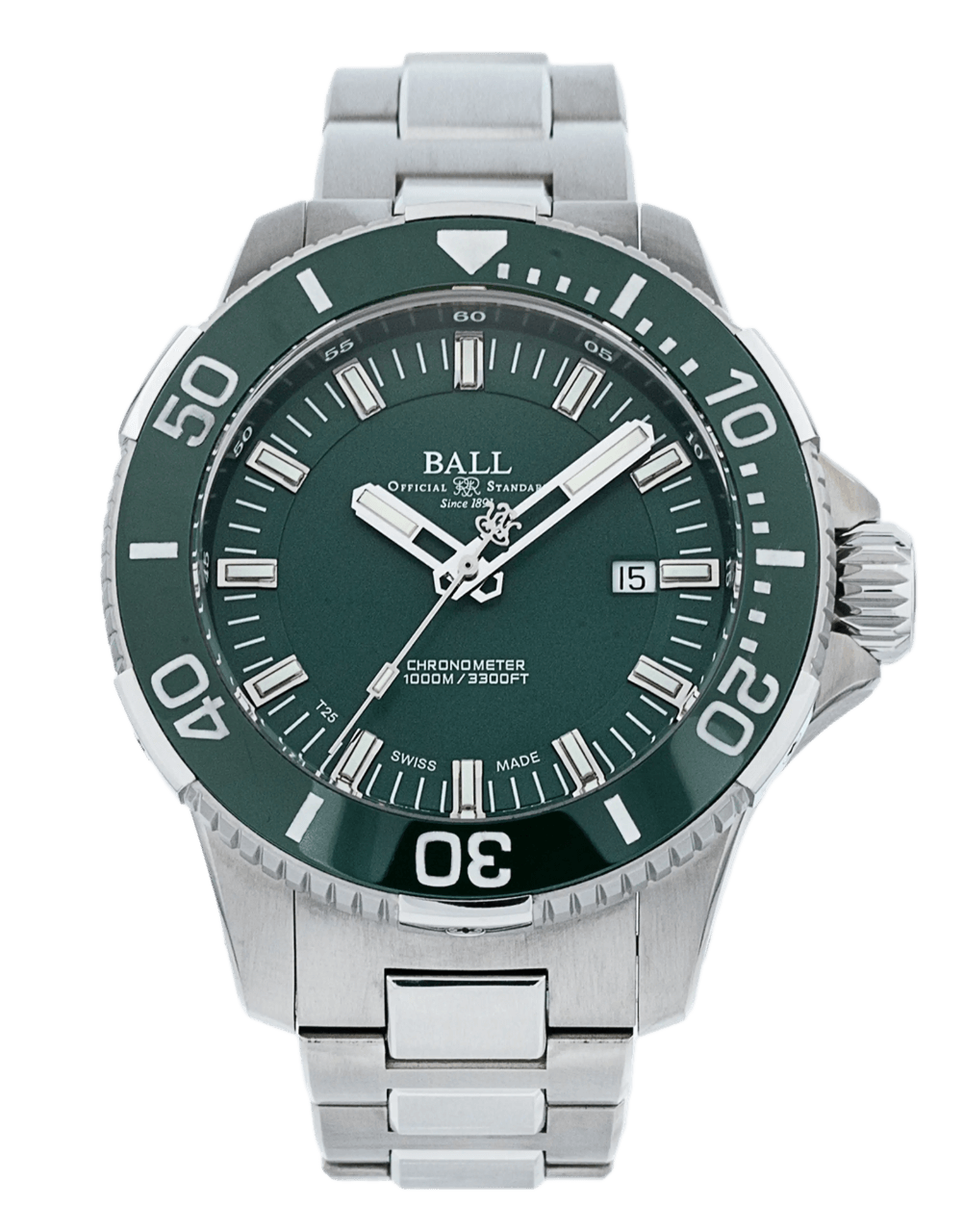 Ball Engineer Hydrocarbon Green Dial - 42mm, Titanium (2024)