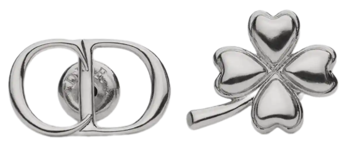 Dior Trèfle Earrings - Silver-Finish Brass