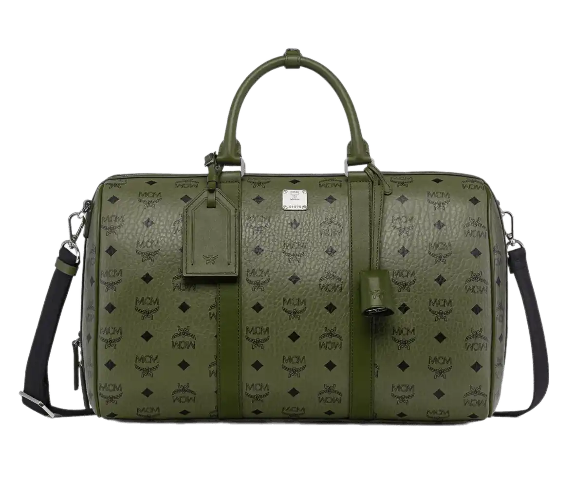 MCM Ottomar Weekender Bag in Visetos - Green