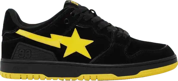 A Bathing Ape Sk8 Sta - Black Electric Yellow