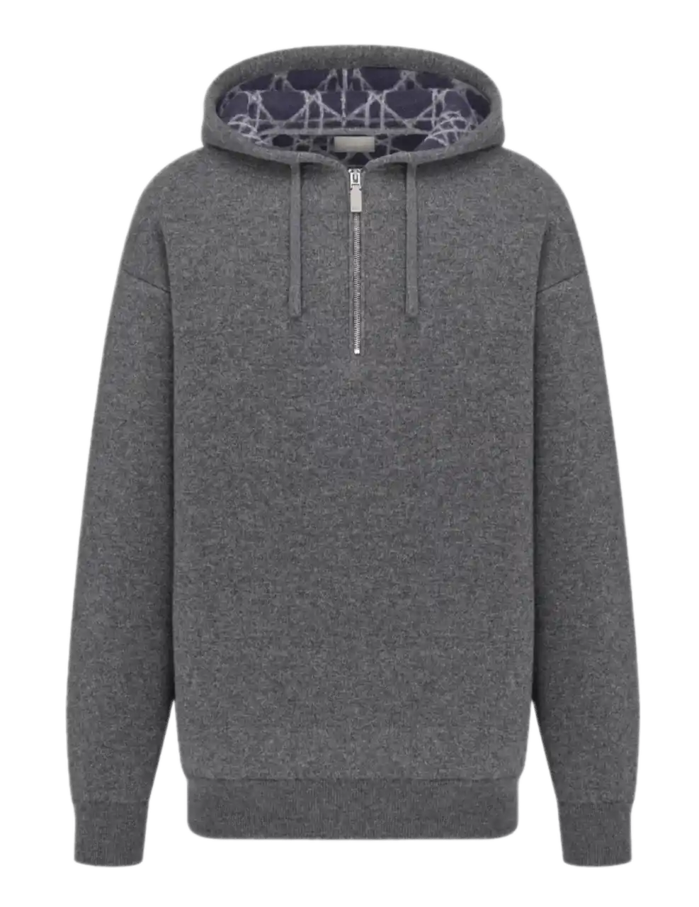Dior Icons Hooded Sweatshirt - Gray Double Sided