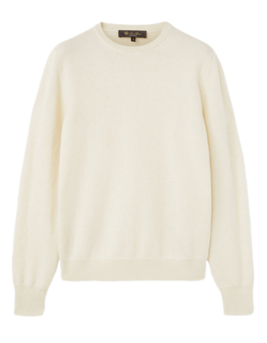 Loro Piana Cashmere Loro Crewneck - Pure Dunes Melange