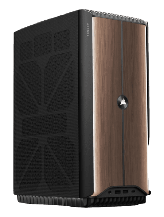 CORSAIR ONE i500 PC – Wood Dark: Liquid Cooled Intel Core i9-14900k and NVIDIA RTX 4080 Super, 2TB M.2 SSD, 32GB DDR5, Win11 Home