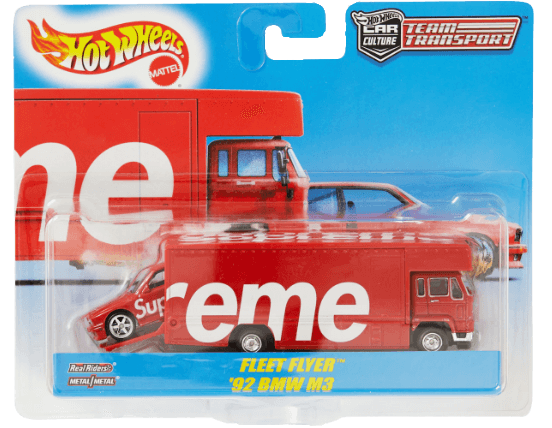 Supreme Hot Wheels Fleet Flyer and 1992 BMW M3 - Red