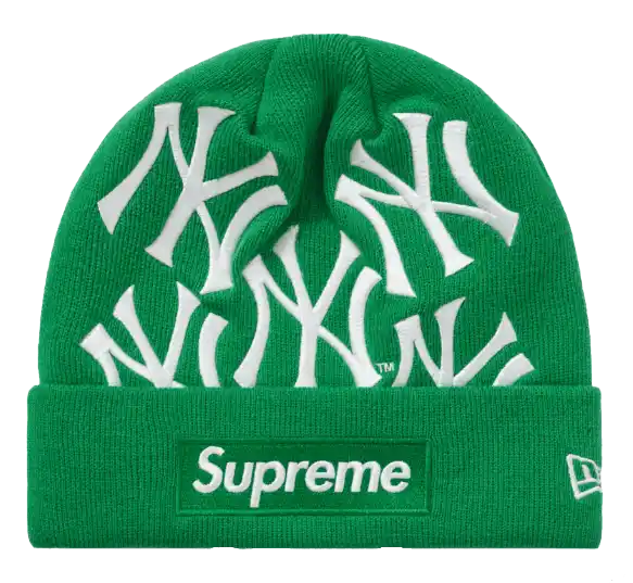 Supreme New York Yankees New Era Box Logo Beanie - Green
