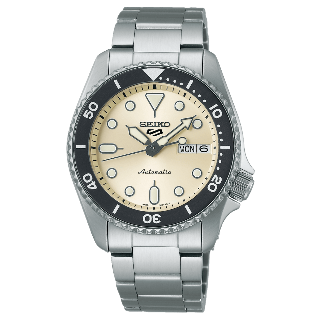Seiko 5 Sports Cream Dial (SRPK31) - 38mm, Steel