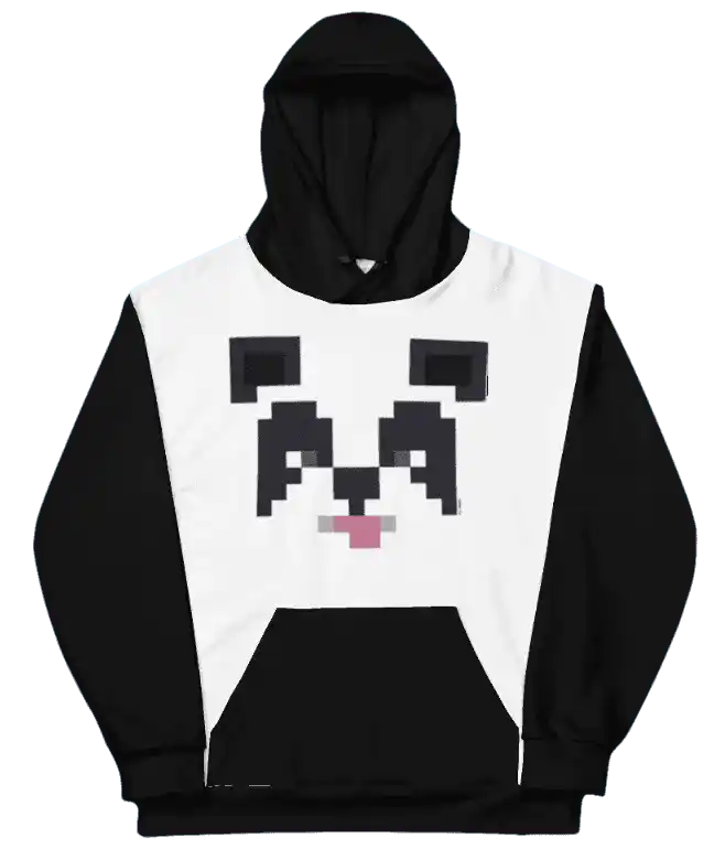 Minecraft Panda Adult Pullover Hoodie