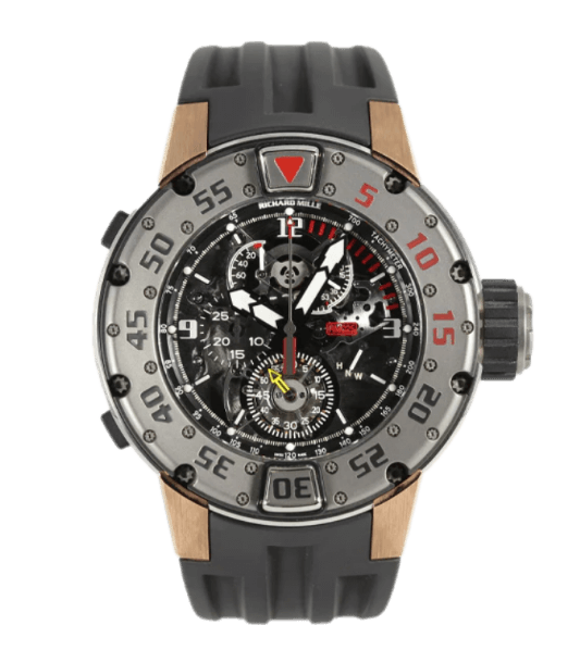 Richard Mille RM025 Manual Winding Tourbillon Chronograph Divers - 49.7mm, Rose Gold (2010)