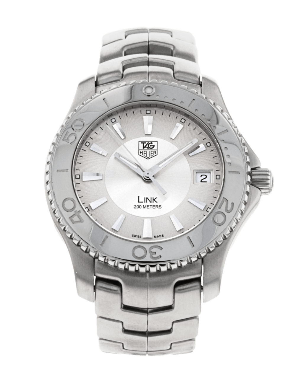 Tag Heuer Link Silver Dial - 39mm, Steel (2004)