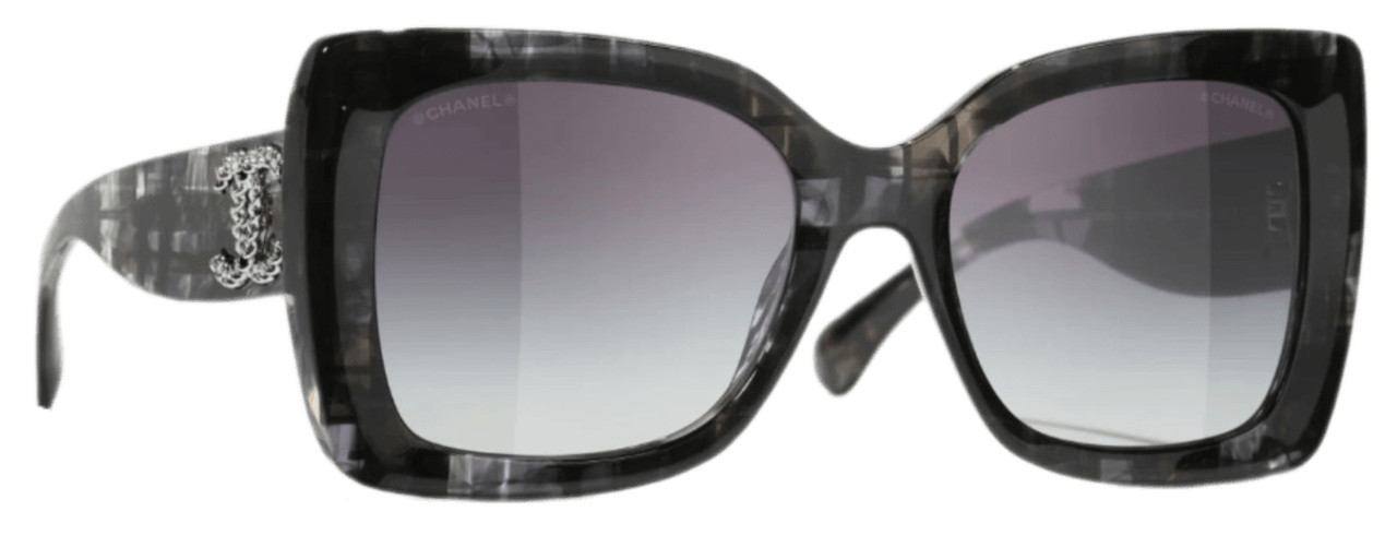Chanel Square Sunglasses - Gray