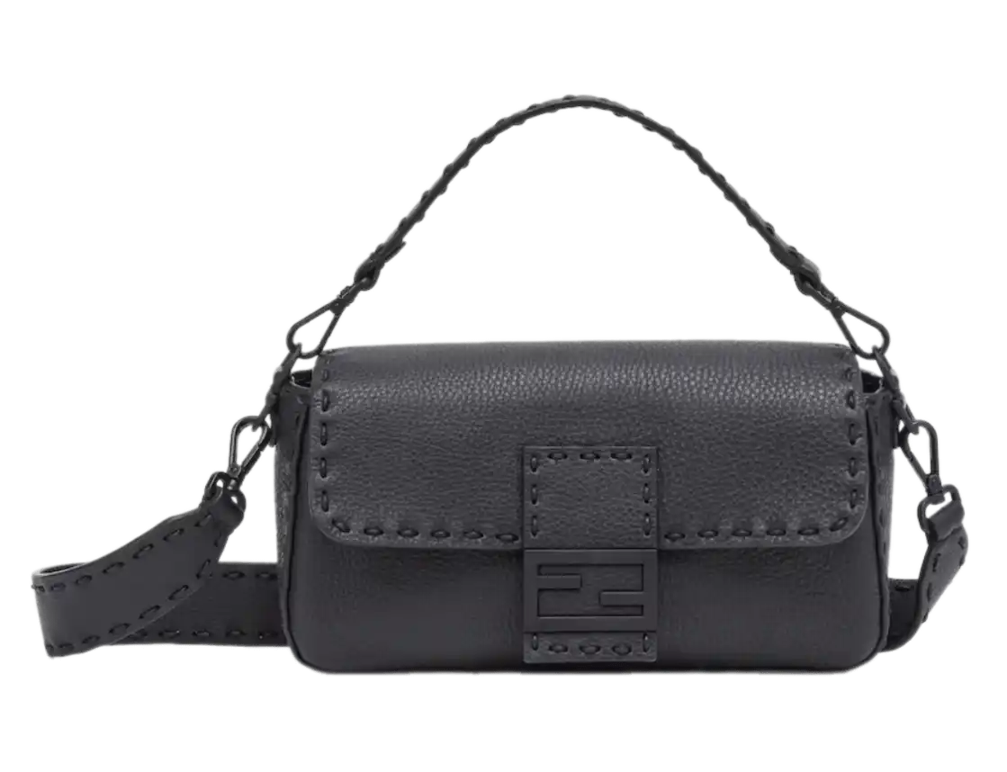 Fendi Selleria Regular Baguette - Black