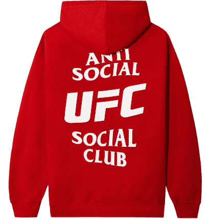 Anti Social Social Club x UFC Self-Titled Hoodie - Red