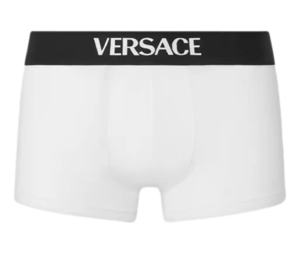 Versace Logo Trunks - White