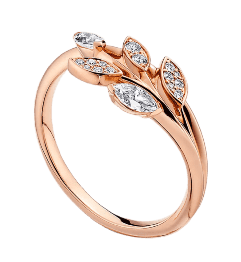 Tiffany Victoria Diamond Vine Ring - 18k Rose Gold