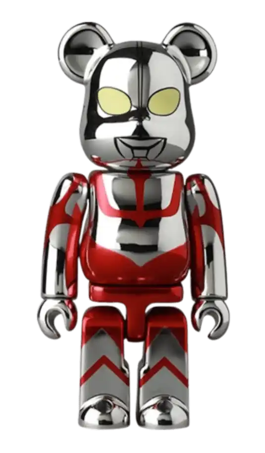 Bearbrick Series 44 Hero Ultraman 100% (Opened Blind Box and Card Included)