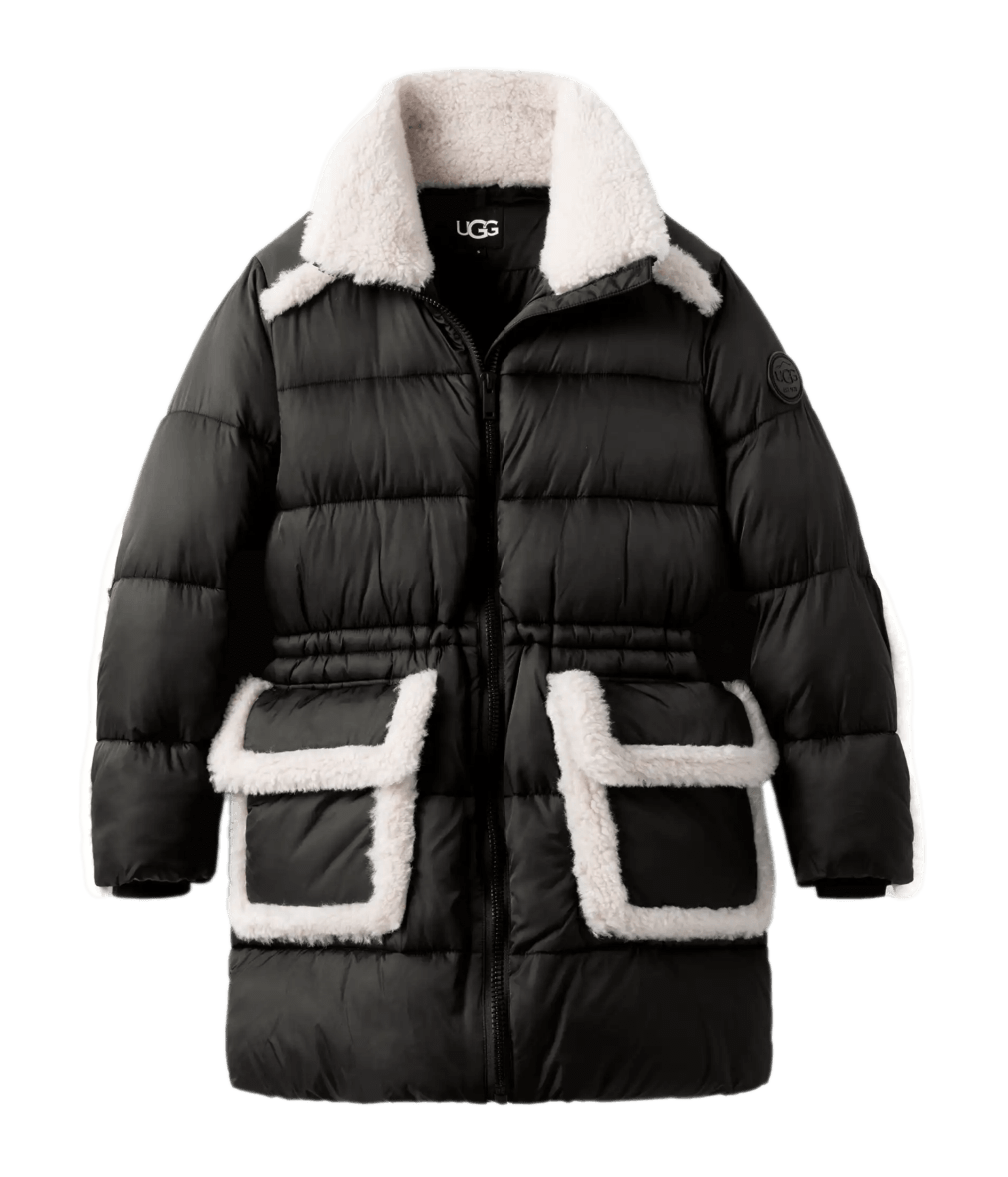 UGG Women's Amal Plushseam Puffer Coat - Black