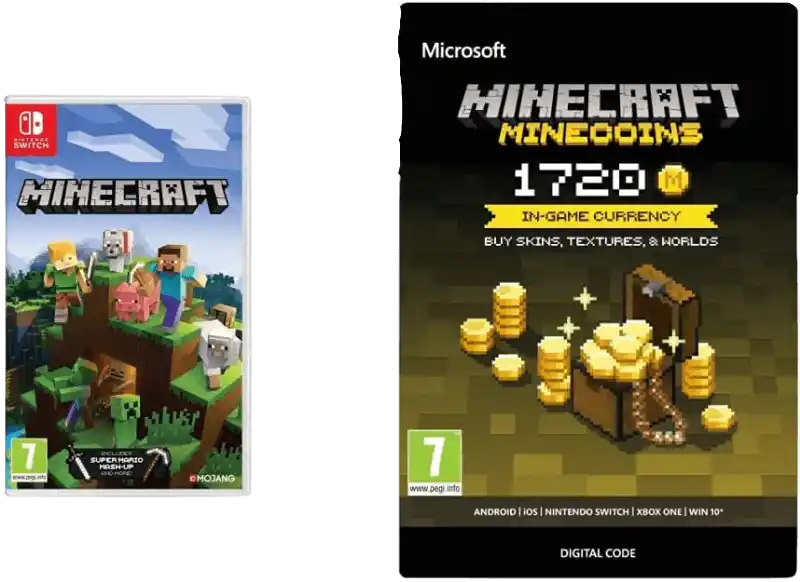 Minecraft (Nintendo Switch) And 1720 Minecoins (Download Code)